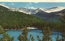Echo Lake and Mount Evans, Denver Mountain Parks, Colorado, Historic Postcard
